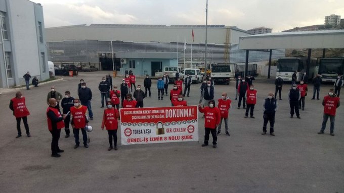 Genel-İş üyeleri işyerlerinden seslendi: Torba yasayı geri çekin