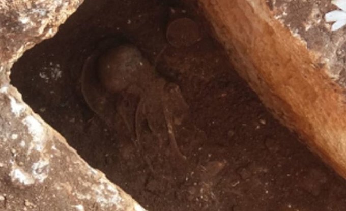 Adıyaman’daki Perre Antik Kenti’nde 1500 yıllık iskelet bulundu
