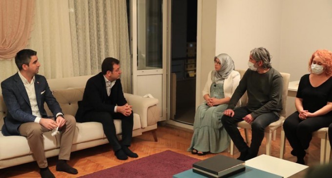 İmamoğlu’ndan Hüda Kaya’ya taziye ziyareti
