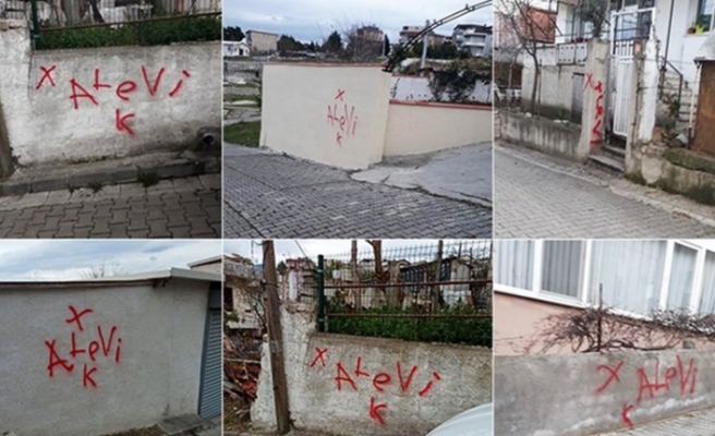 Alevi ailelerin evleri işaretlendi