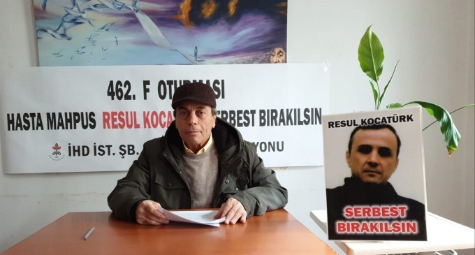 “F Oturumu”nun 462’nci haftasında hasta tutuklu Resul Kocatürk’ün ağır hastalıkları olmasına rağmen tedavi edilmediği aktarıldı.