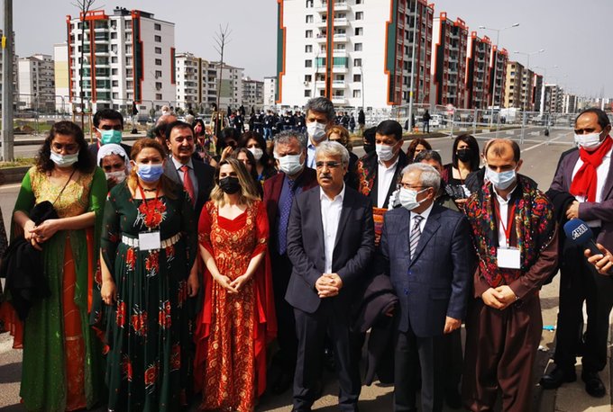 2017 Newrozu’nda polis tarafından öldürülen Kemal Kurkut için vurulduğu yerde anma gerçekleştirdi