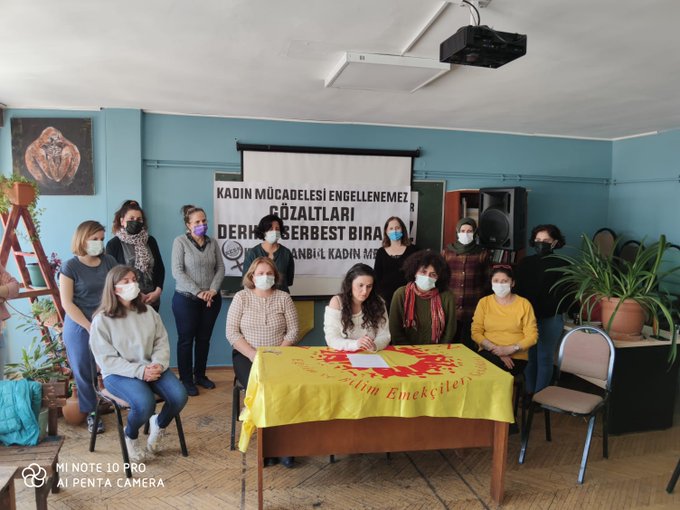 KESK İstanbul Kadın Meclisi, hukuksuz gözaltılara karşı açıklama yaptı: “Leyla Doğan serbest bırakılsın”