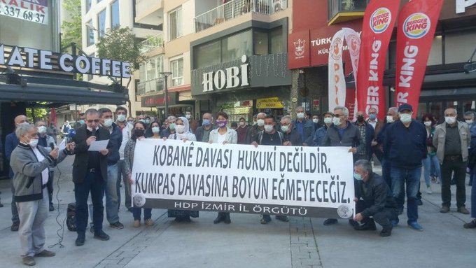 Ankara’da görülen Kobanê davasına ilişkin HDP birçok kentte basın açıklamaları yapıldı.