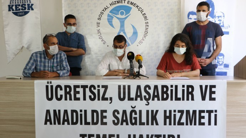 SES Diyarbakır Şube Eşbaşkanı Şiyar Güldiken, hastane işleyişinin özele döndüğünü söyledi.