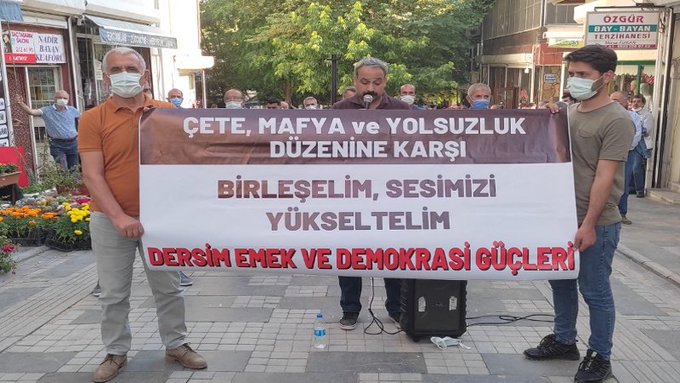 Dersim Emek ve Demokrasi Güçleri, “Çete, mafya ve yolsuzluk düzenine karşı birleşelim çağrısı
