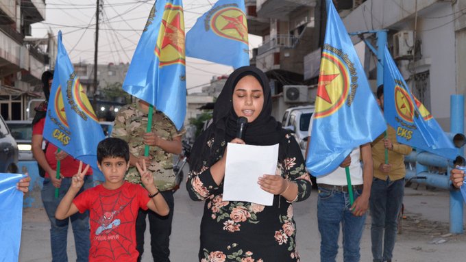 CKŞ üyeleri, Şengal, Zirgan ve Til Temir’e yönelik işgal saldırılarını protesto etti.