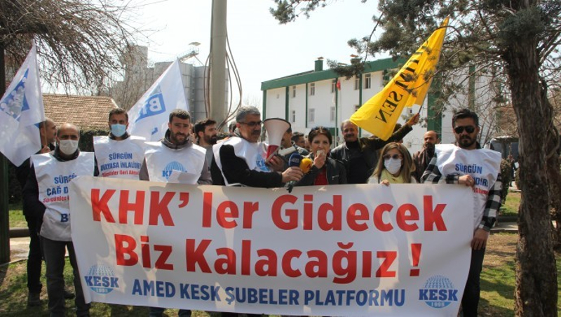 Arkadaşlarımız işe dönene kadar mücadele edeceğiz