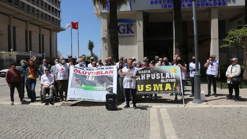 İzmir ve Ankara’da hasta tutsakların durumunu kamuoyuyla paylaştı.