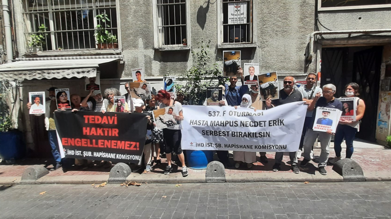 537. F Oturması hasta mahpus Necdet Erik serbest bırakılsın”