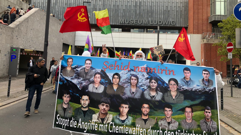 Kimyasal silah kullanımının protesto edildi