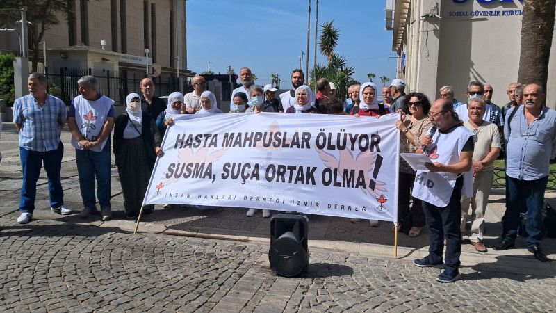 İHD İzmir Şubesi, hasta tutsaklar  eylemi 261’inci haftasında