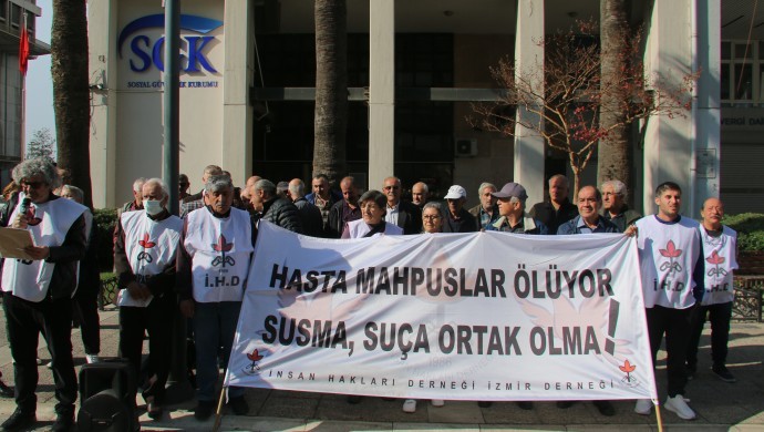 İHD İzmir , Ağır hasta tutuklu Mesut Hayri Bökü için tahliye çağrısında bulundu.