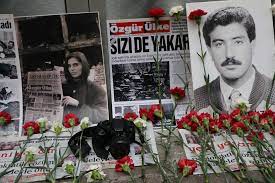 Ersin Yıldız Bombalı saldırısında yaşamını yitirdiği gazetenin eski binası önünde anıldı