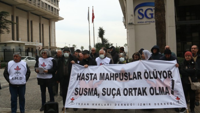 İHD İzmir Şubesi, hasta tutukluların durumuna dikkat çekmekti
