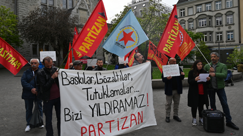 Zürih’te yapılan eylem