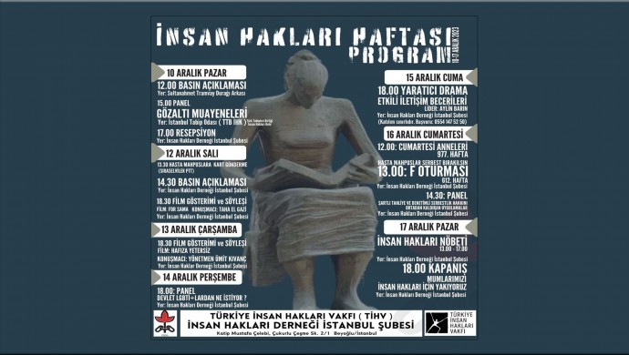 Tutsaklar için İnsan Hakları Nöbeti tutulacak